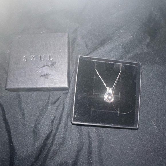 Delicate Silver Necklace with Circular Pendant - Picture 1 of 8